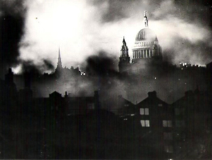 London brænder under Blitzen