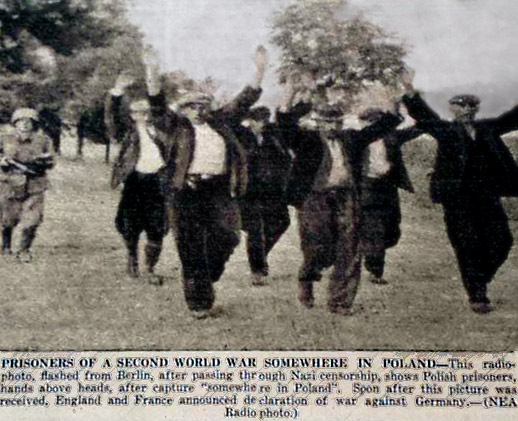 Det første billede af polske fanger
