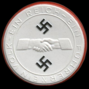 En mønt lavet i porcelæn for at fejre Anschluss